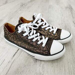 Converse Copper Leopard Print All Star Sneakers